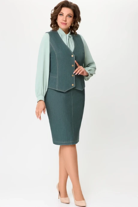 Юбочный костюм Дали 7005.2 олива двойка #1