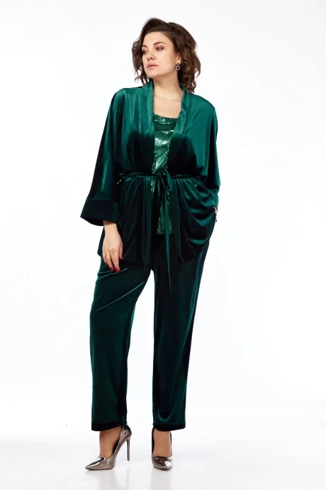 Брючный костюм Diamant 2028 зелень #1