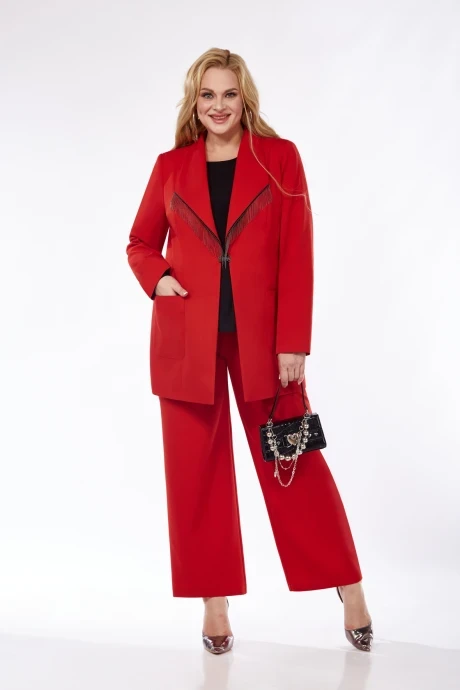 Брючный костюм Pretty 5116 красный двойка #1