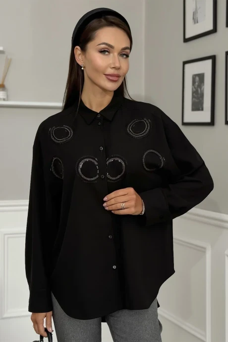 Блузка KALORIS 2139 синий #1