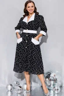 Платье с принтом Anastasia 1179 черный (с прином)