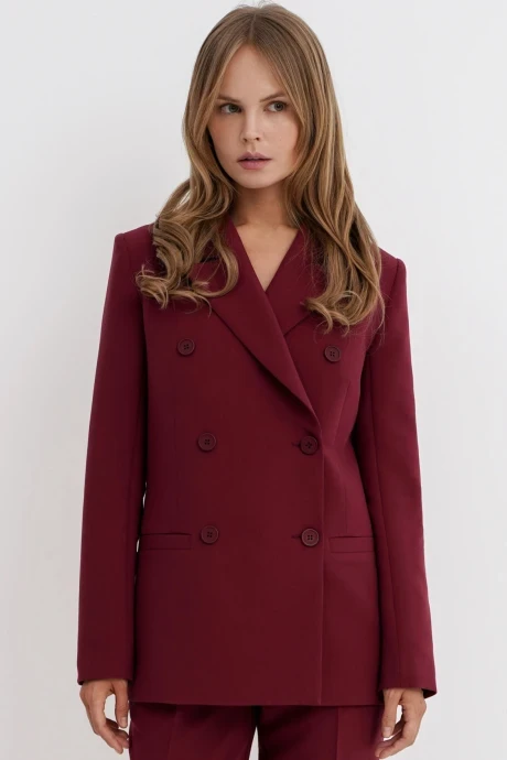 Двубортный жакет (пиджак) PiRS 5749 марсала #1