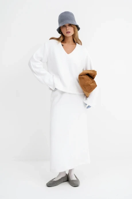 Юбочный костюм PiRS 5769 Белый двойка #1