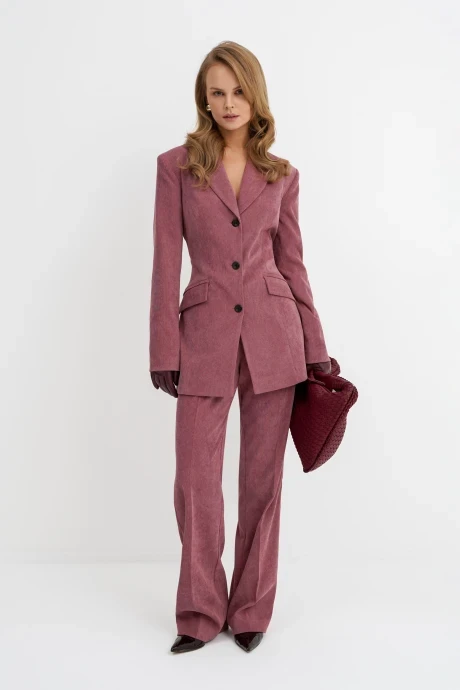 Приталенный жакет (пиджак) PiRS 5778 пудровый #1