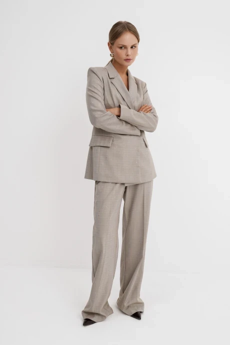 Брючный костюм PiRS 5782 бежевый двойка #1
