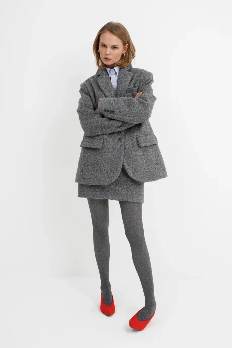 Юбочный костюм PiRS 5787 серый двойка #1