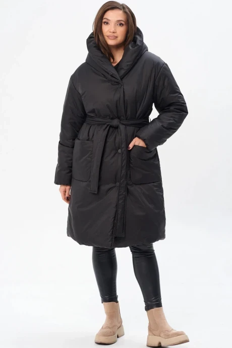 Утепленное пальто MODEMA 2017-2 черный #1