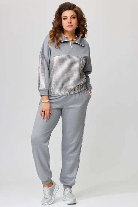 Спортивный костюм FITA 1861 серый двойка #1