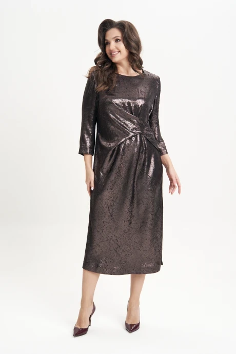 Вечернее платье с разрезом Fantazia Mod 5011 шоколад #1