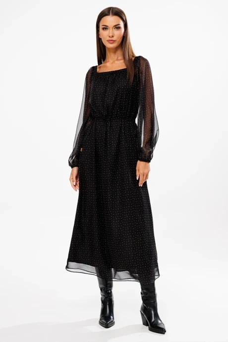 Платье *Распродажа Buter 2895 черный принт #1