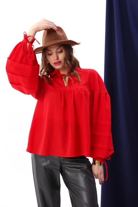 Блузка NikVa 414-4 красный #1