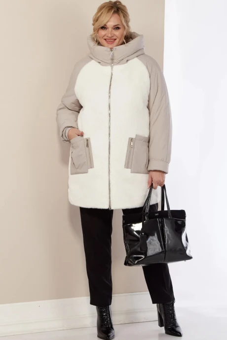 Зимняя куртка Shetti 2171 молочный #1