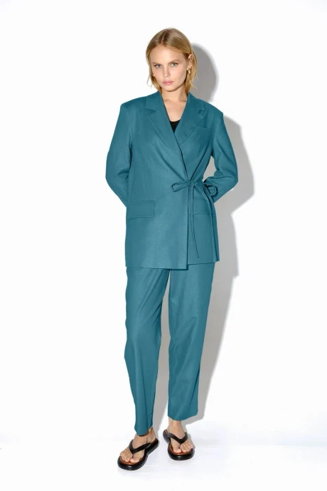 Брючный костюм PiRS 4612 двойка морская волна #1