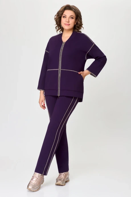 Брючный костюм Дали 5730 фиолетовый двойка #1