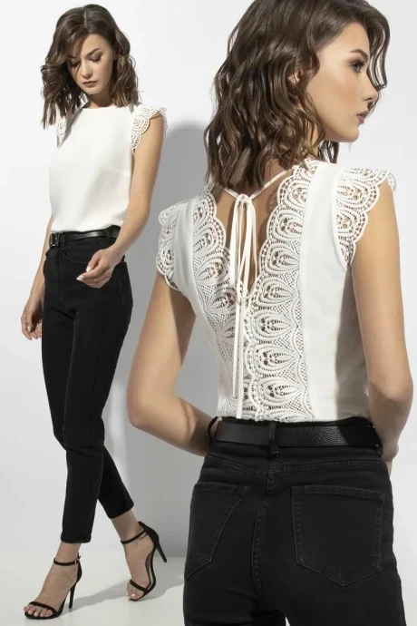 Женская блузка *Распродажа VIZAVI 673 молочный #1