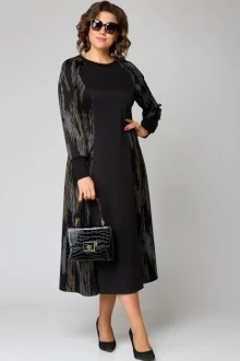 Вечернее трикотажное платье EVA GRANT 7220М принт абстракция