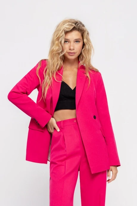 Двубортный жакет (пиджак) PiRS 4653 ярко-розовый #1