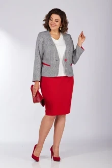 Юбочный костюм Lady Secret 1627 красный клетка