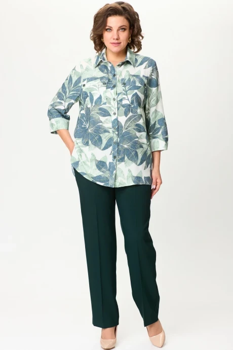 Брючный костюм БелЭльСтиль 408+596 мята двойка #1