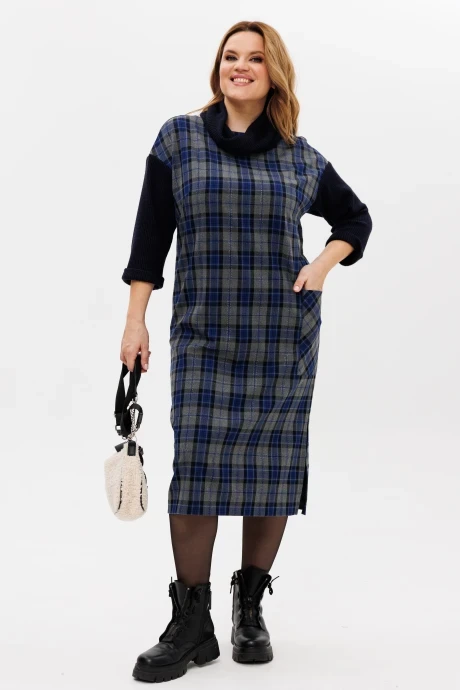 Платье Michel Chic 2175 синий, серый #1