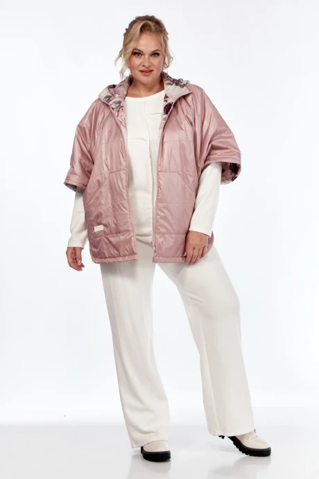 Утеплённая жилетка Diamant 2014 пудра/принт #1