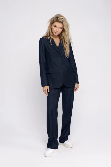 Брючный костюм PiRS 4681 синий двойка #1