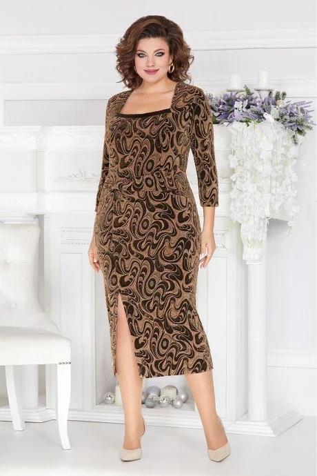 Вечернее платье с принтом *Распродажа Mira Fashion 5349-2 #1
