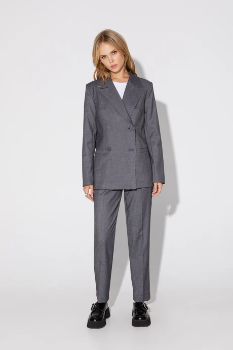 Брючный костюм PiRS 4784 серый двойка #1