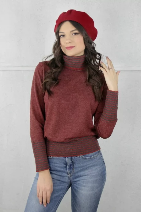 Джемпер (кофта) Полесье С3572-200С2151-Д43 Спелая вишня (рост 170,176) #1