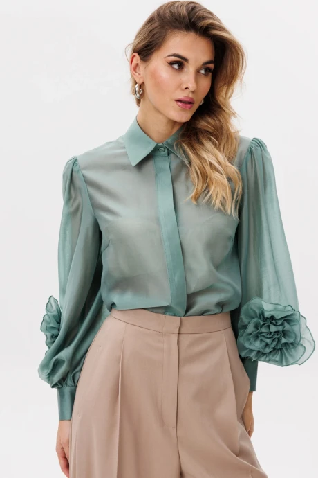 Блузка EOLA 2785 светлый изумруд #1