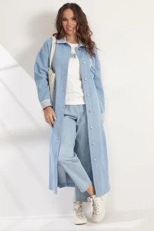 Джинсовый плащ Магия Моды 2538