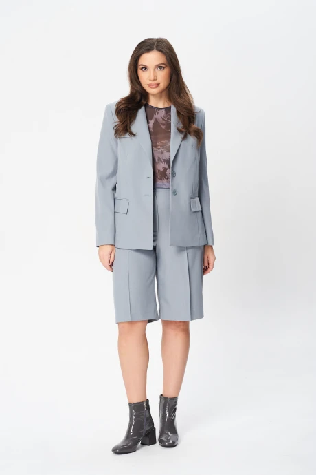Костюм с шортами Vilena Fashion 1060 серый двойка #1