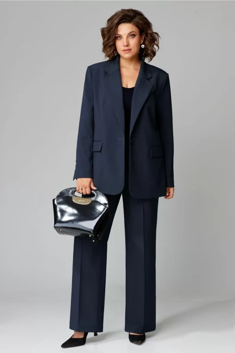Брючный костюм AIRA style 24-26 синий двойка #1