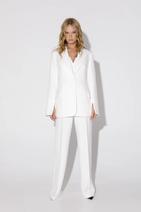 Брючный костюм PiRS 4892 молочный двойка #1