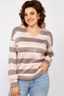 Джемпер (кофта) Swallow 800.5 полоска молочно-серая