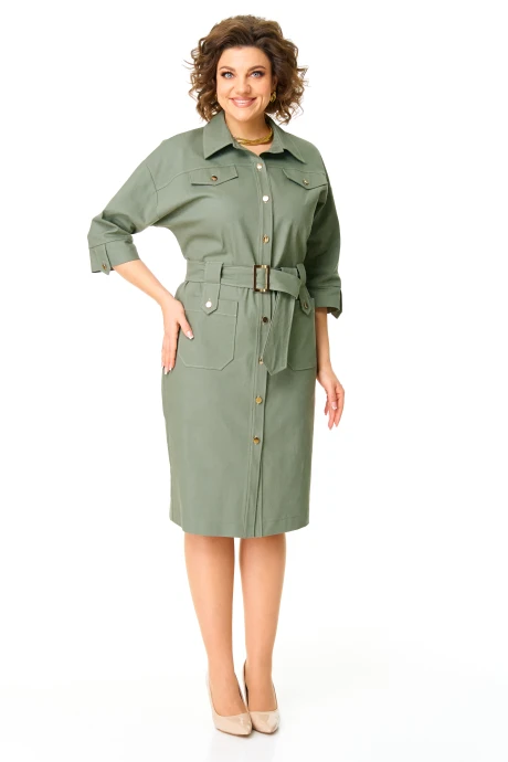 Платье Vi Oro 1167 оливка #1