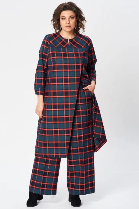 Брючный костюм Celentano Lite 6013.2 клетка #1