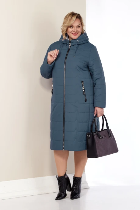 Стеганое пальто Shetti 2178 светло-синий #1