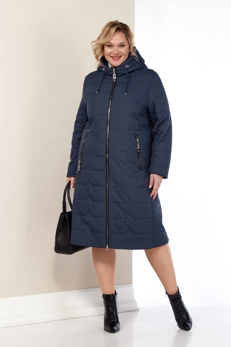Стеганое пальто Shetti 2178 синий #1