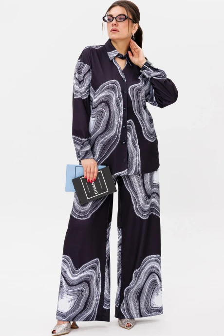 Брючный костюм Anelli 1514 мрамор двойка #1