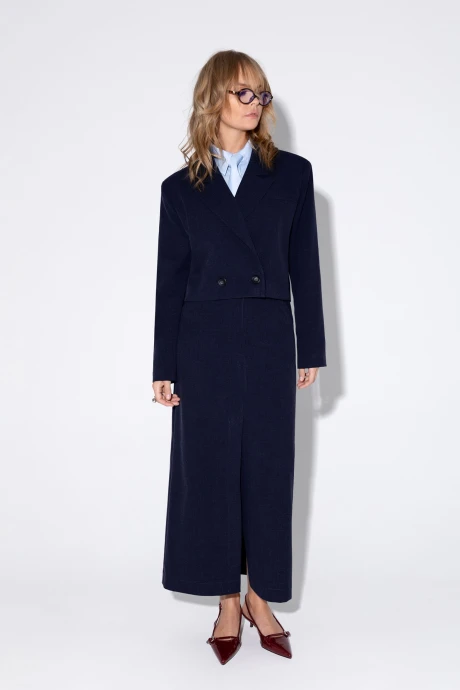 Юбочный костюм PiRS 5358 Темно-синий двойка #1