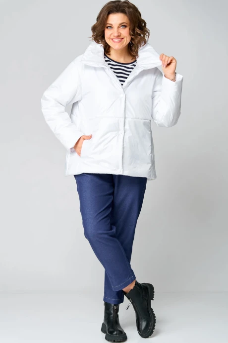Утепленная стеганая куртка ANDINA CITY 7016-25 белый #1
