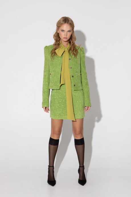 Юбочный костюм PiRS 5037 двойка Лаймовый #1