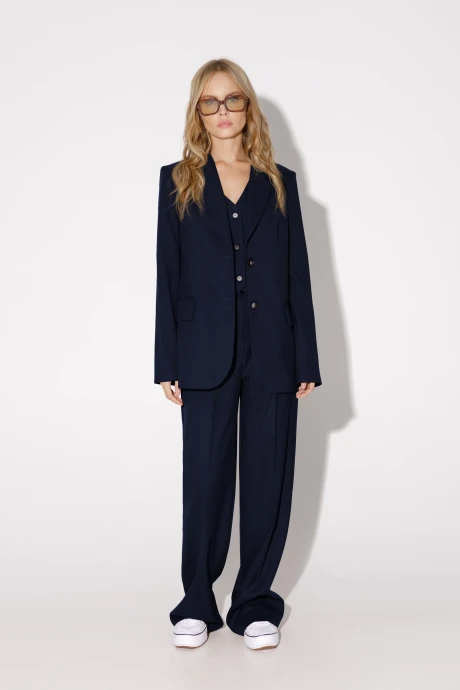 Брючный костюм PiRS 5077 синий двойка #1