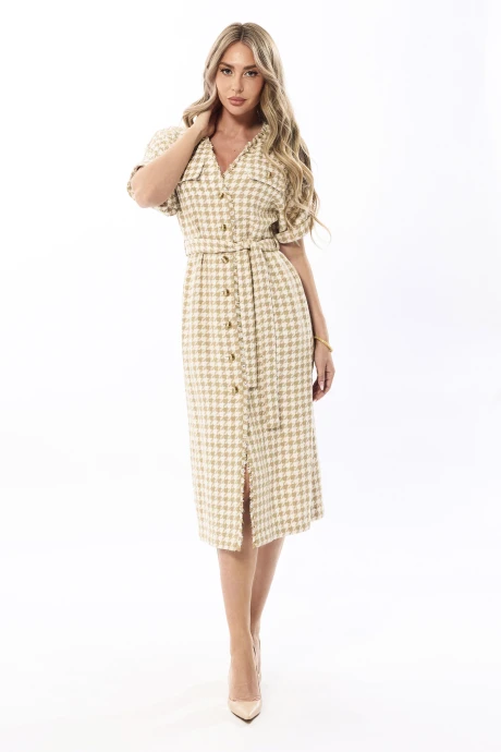 Платье Golden Valley 44106 бежевый #1