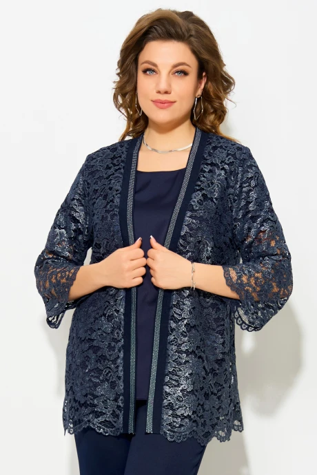 Кардиган FITA 20592 темно-синий #1