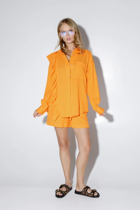 Костюм с шортами PiRS 5185 двойка оранжевый #1