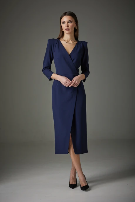 Платье NOW 1223-1 темно-синий #1