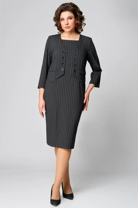 Платье Мишель Стиль 1260 т.серый #1
