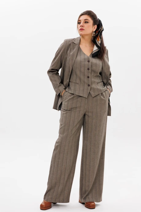 Брючный костюм Anelli 1426 цвет нежного волка #1